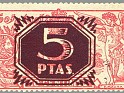 Spain 1939 Quijote 5 P S 10C Rojo Edifil NE 36. España 36. Subida por susofe